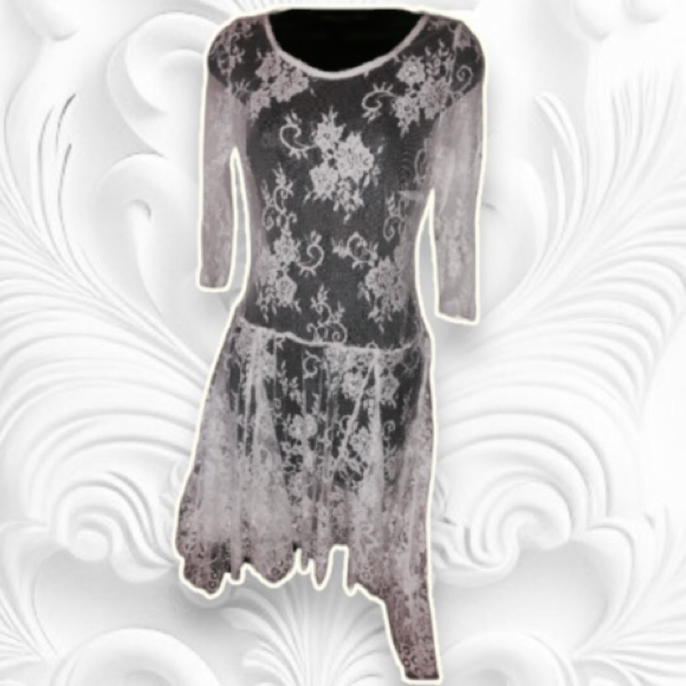 White lace dress